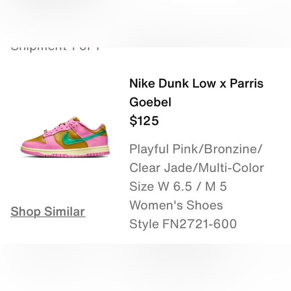 Nike dunk low x pariss goebel - Picture 5 of 5